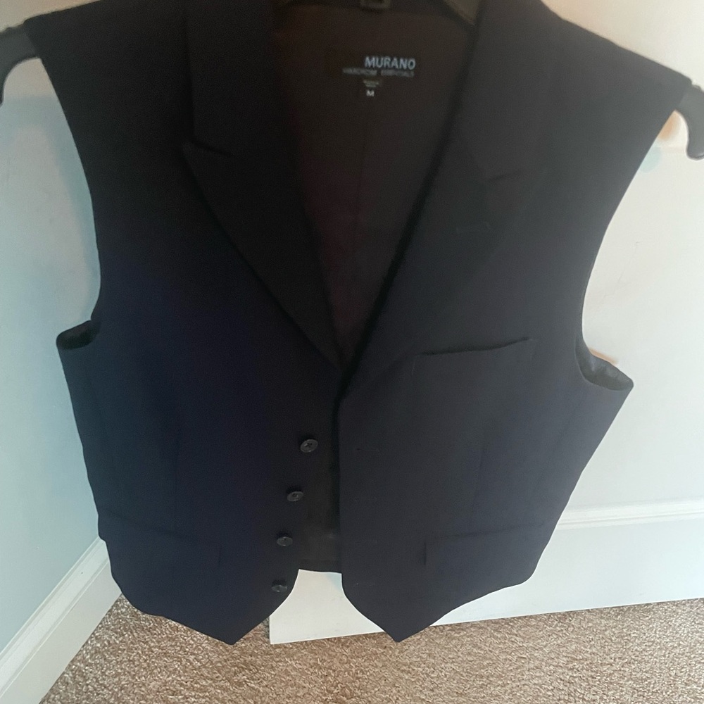 Murano Navy Blue Vest Tailored Design for Formal Occasions